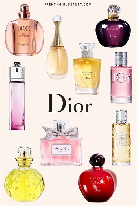 parfum dior damen|christian dior perfume list.